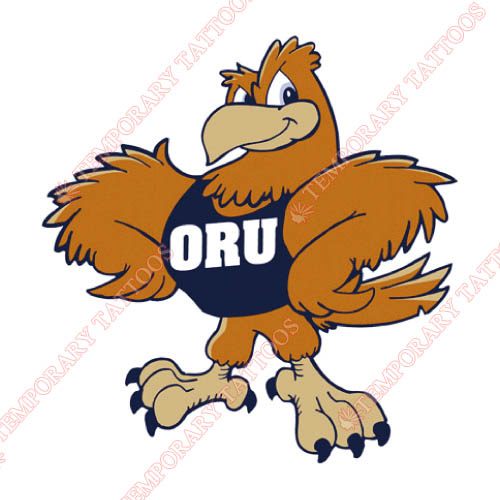 Oral Roberts Golden Eagles Customize Temporary Tattoos Stickers NO.5789